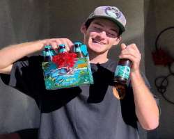 Dylan Hawkins consuming alcohol